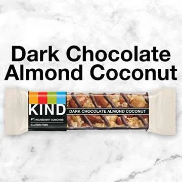 KIND Bars, Dark Chocolate Almond & Coconut, Healthy Snacks, Gluten Free, 12 Count