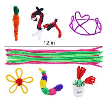 Pipe Cleaners,1600 Pieces Pipe Cleaners Crafts Pipe Cleaners Craft Supplies in 32 Colors Chenille St...