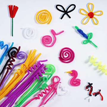 Pipe Cleaners,1600 Pieces Pipe Cleaners Crafts Pipe Cleaners Craft Supplies in 32 Colors Chenille Stems for Home and School DIY Art Crafts (0.23 x 11.8 Inches)