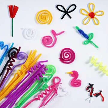 Pipe Cleaners,1600 Pieces Pipe Cleaners Crafts Pipe Cleaners Craft Supplies in 32 Colors Chenille Stems for Home and School DIY Art Crafts (0.23 x 11.8 Inches)