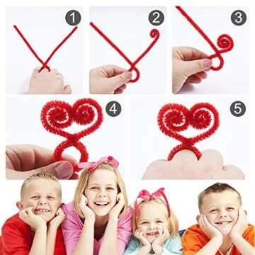 Pipe Cleaners,1600 Pieces Pipe Cleaners Crafts Pipe Cleaners Craft Supplies in 32 Colors Chenille Stems for Home and School DIY Art Crafts (0.23 x 11.8 Inches)