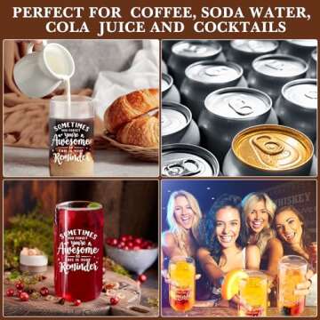 Purpeak 6 Set Wine Tumblers for Employee Appreciation Gifts