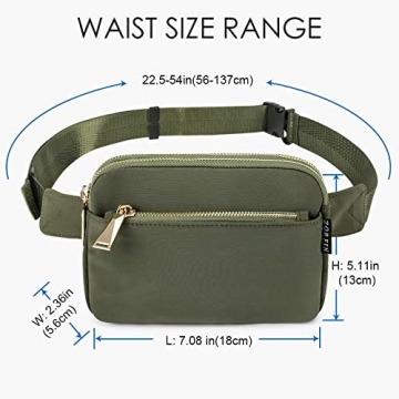 Stylish Versatile ZORFIN Fanny Pack with Adjustable Strap
