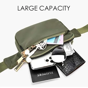 Stylish Versatile ZORFIN Fanny Pack with Adjustable Strap