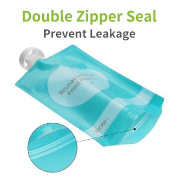 Kirecoo Reusable Baby Food Pouches: Safe & Easy Storage