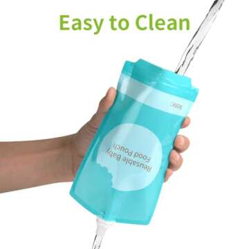 Kirecoo Reusable Baby Food Pouches: Safe & Easy Storage