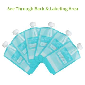 Kirecoo Reusable Baby Food Pouches: Safe & Easy Storage