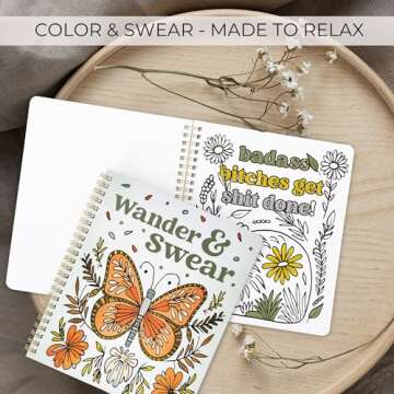 Funny Adult Coloring Books Set for Relaxation and Laughter