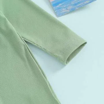 woshilaocai Baby Boy One Piece Swimsuit Rash Guard Short Sleeve Zipper Bathing Suit Beach Swimwear Sunsuit (Green,6-12 Months)