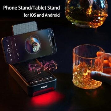 ASEAT Bluetooth Speaker & LED Stand Gift for Men