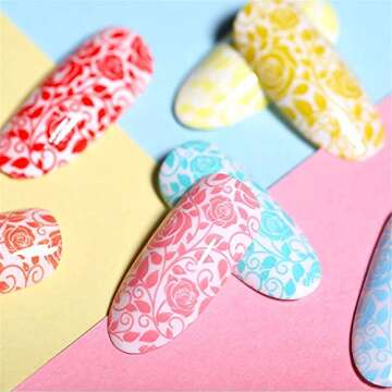 BORN PRETTY 6ml Stamping Polish colourful Nail Art Plate Printing Polish Polish 6 Colors