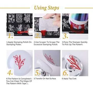 BORN PRETTY 6ml Stamping Polish colourful Nail Art Plate Printing Polish Polish 6 Colors