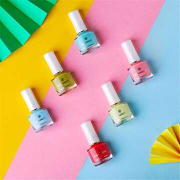 BORN PRETTY 6ml Stamping Polish colourful Nail Art Plate Printing Polish Polish 6 Colors