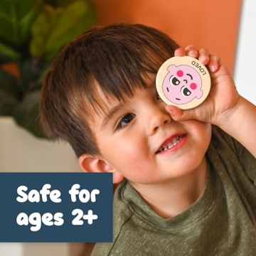 SPARK & WOW Wooden Emotion Magnets Set - 20 Pieces for Kids