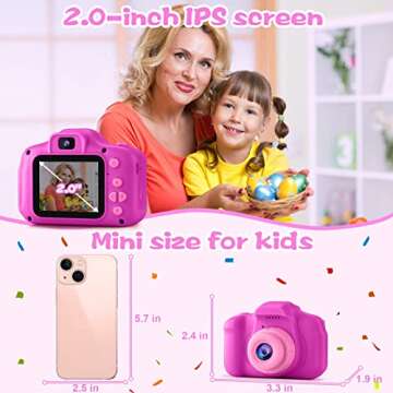 Adorable PROGRACE Kids Camera for Young Photographers