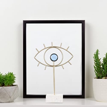 Golden Turkish Evil Eye Statue for Home Decor