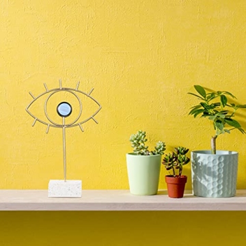 Golden Turkish Evil Eye Statue for Home Decor