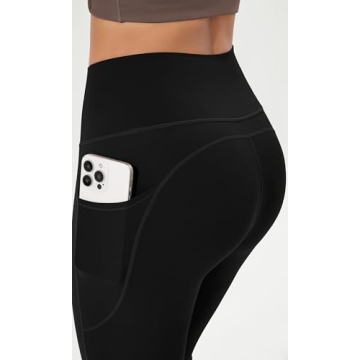 ODODOS Cloud Feeling Flared Pants with Pocket for Women High Waist Casual Bootcut Yoga Pants, 32" Inseam, Black, Large