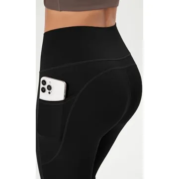 ODODOS Cloud Feeling Flared Pants with Pocket for Women High Waist Casual Bootcut Yoga Pants, 32" Inseam, Black, Large