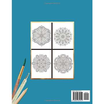 Coloring Book Dot Painting Mandala For Adults: 50 Pieces to color yourself | Point Painting | Coloring book for adults with dots | Mandala Dotting Books