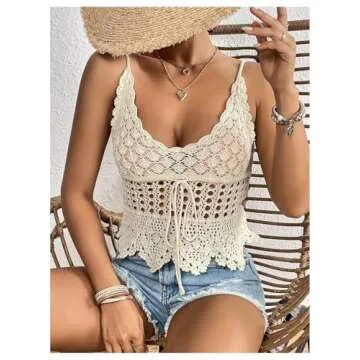 Stylish OYOANGLE Women's Scoop Neck Cami Top