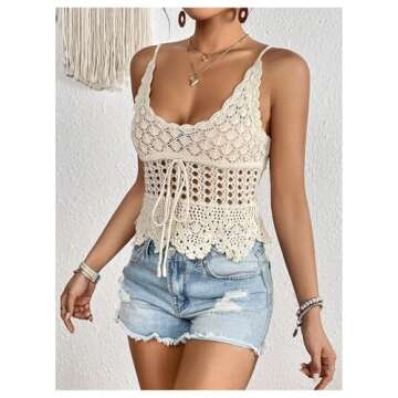 Stylish OYOANGLE Women's Scoop Neck Cami Top