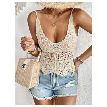 Stylish OYOANGLE Women's Scoop Neck Cami Top