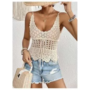 Stylish OYOANGLE Women's Scoop Neck Cami Top