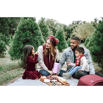 Simple Modern Insulated Water Bottle with 3 Lid Options-Straw, Flip, Chug, Handle Reusable Wide Mouth Stainless Steel Flask Thermos Sport, 4 Piece Set, Pattern: Carrara Marble