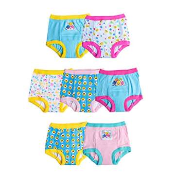 Baby Shark Cotton Potty Training Pant Multipacks with Success Tracking Chart and Stickers, Sizes 18M, 2T, 3T, 4T