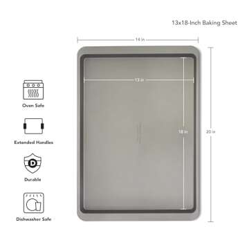 KitchenAid 13x18in Nonstick Baking Sheet for Versatile Cooking