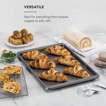 KitchenAid 13x18in Nonstick Baking Sheet for Versatile Cooking
