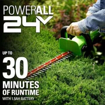 Best Greenworks 24V Cordless Hedge Trimmer for Garden Care