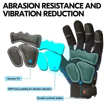 Vgo Safety Work Gloves - Heavy Duty Mechanics & Impact