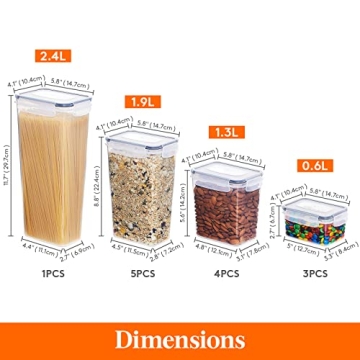 Lifewit Airtight Food Storage Containers Set BPA Free