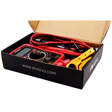 Plusivo Digital Multimeter with Probes and Accessories