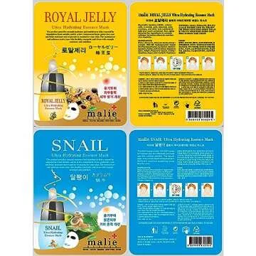 OBS Lab 100 Pcs-Combo Ultra Hydraiting Essence Mask (10 types x 10 pcs), Korean Facial Mask Sheet, Skincare Moisturizing