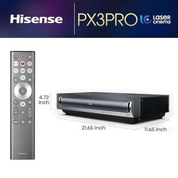 Hisense Laser Cinema PX3-PRO 4K Ultra Short Throw Projector