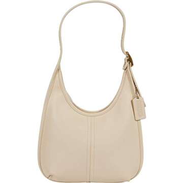 Coach The Originals Glovetanned Leather Ergo Shoulder Bag B4/Ivory One Size