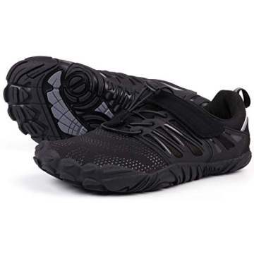 Joomra Women's Road Running Minimalist Barefoot Shoes - All Black Trail Runners