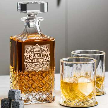 Whiskey Decanter Set - Best Gifts for Grandpa
