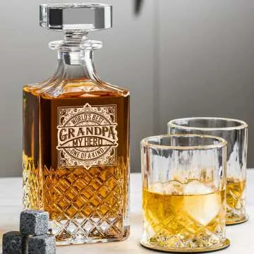 Whiskey Decanter Set - Best Gifts for Grandpa