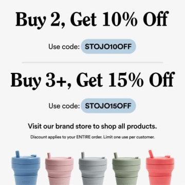 Stojo Collapsible Cup | Eco-Friendly Travel Drinkware