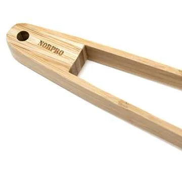Norpro Bamboo Tongs - Eco-Friendly Kitchen Essential