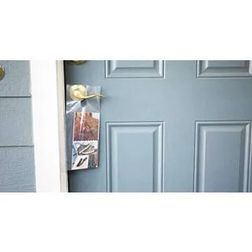 Clear Door Knob Bags for Business & School Supplies - 100 Pack