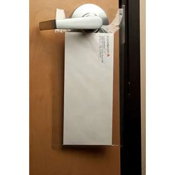 Clear Door Knob Bags for Business & School Supplies - 100 Pack