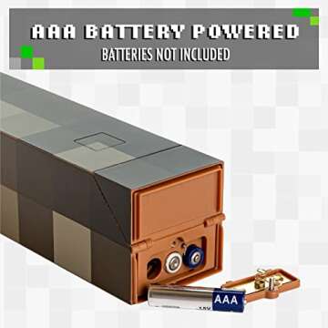 Paladone Minecraft Torch Lamp for Kids Night Light