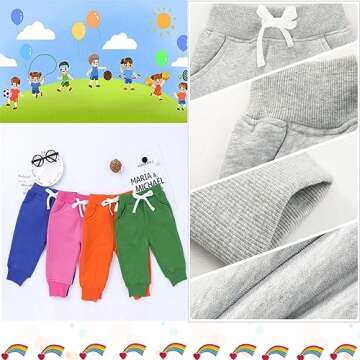 CuteOn Unisex Toddler Jogger Pants for Winter Comfort