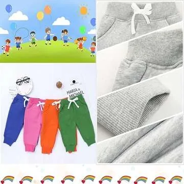 CuteOn Unisex Toddler Jogger Pants for Winter Comfort