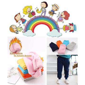 CuteOn Unisex Toddler Jogger Pants for Winter Comfort